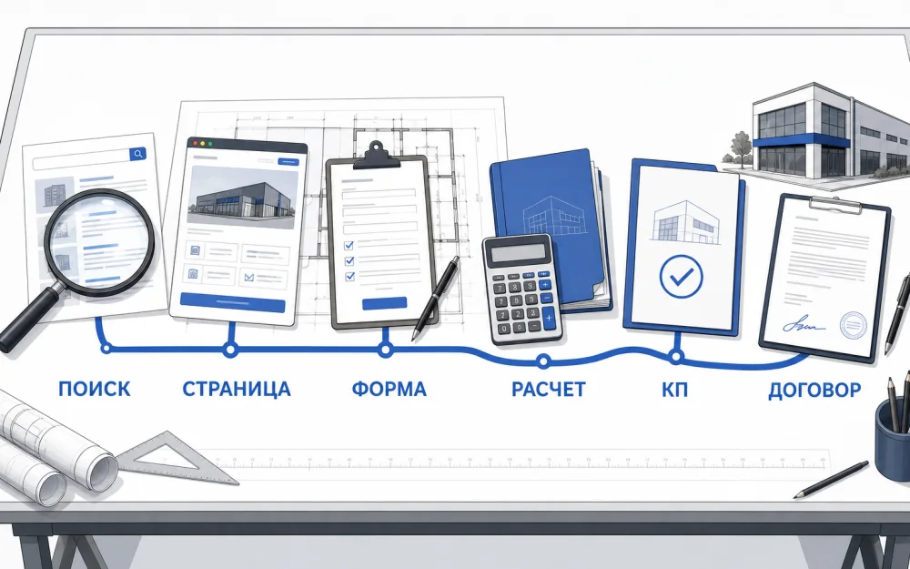 Схема запроса на расчет строительного проекта