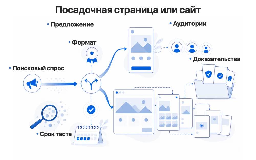 Как выбрать между посадочной страницей и многостраничным сайтом