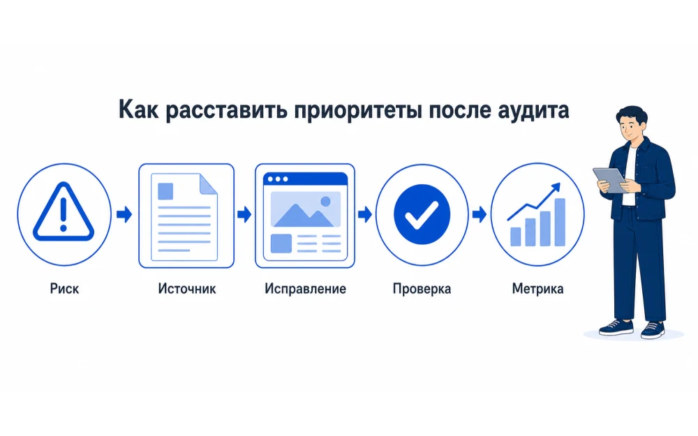 Пять действий после аудита траста от проверки риска до повторного измерения.