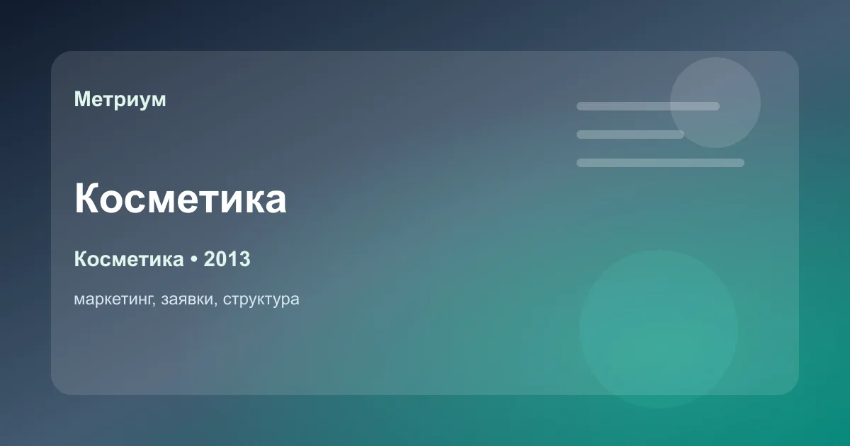 Обложка кейса SMM для корейской косметики