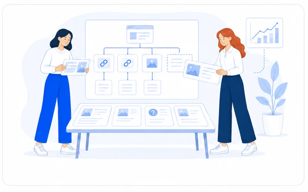 SEO специалисты Метриум строят структуру сайта для роста органического трафика